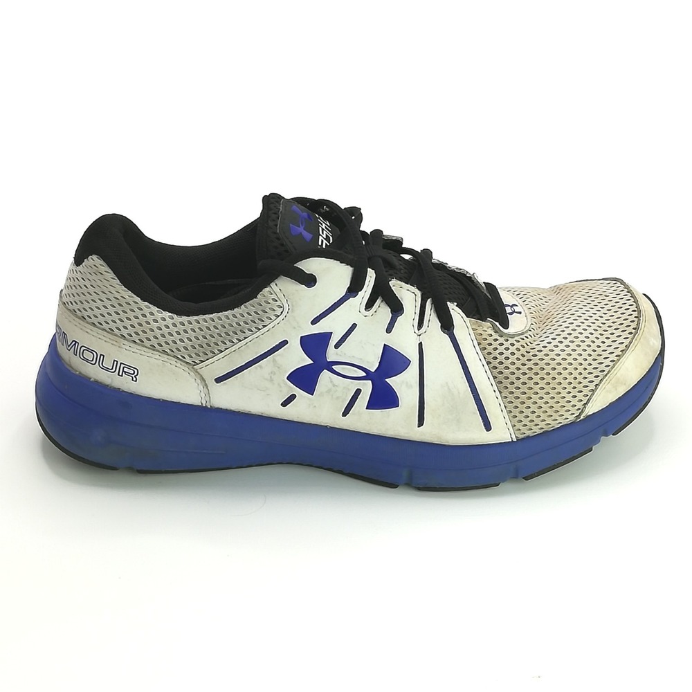 Under Armour Shoes Mens Sneaker Dash RN‎ 2 White Blue Running 4501193495 9